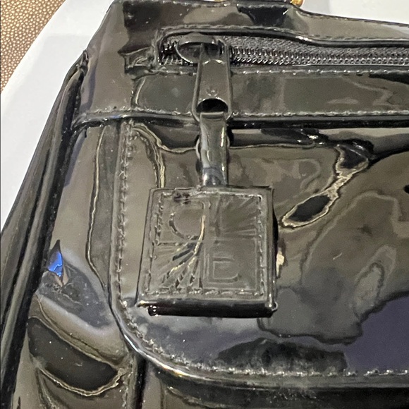 Gianni Bernini Black Patent Leather Shoulder Bag - Picture 12 of 17